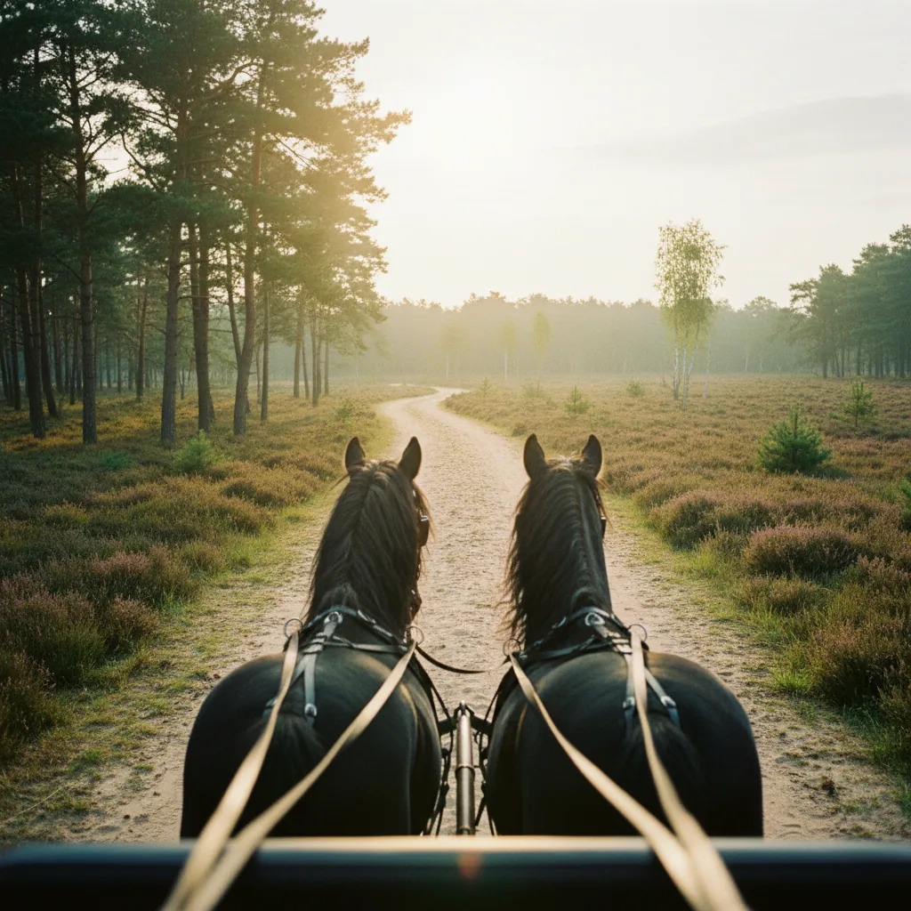 Koetsrit door de natuur (Maasduinen)
