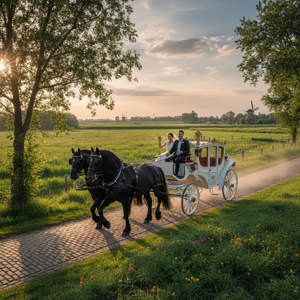 Koets in de natuur